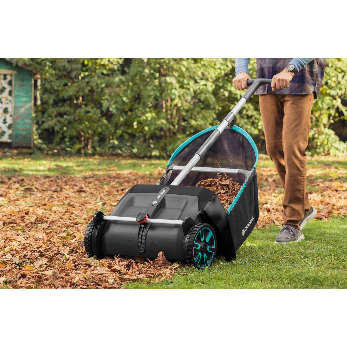 Coletor de folhas manual com rodas Gardena