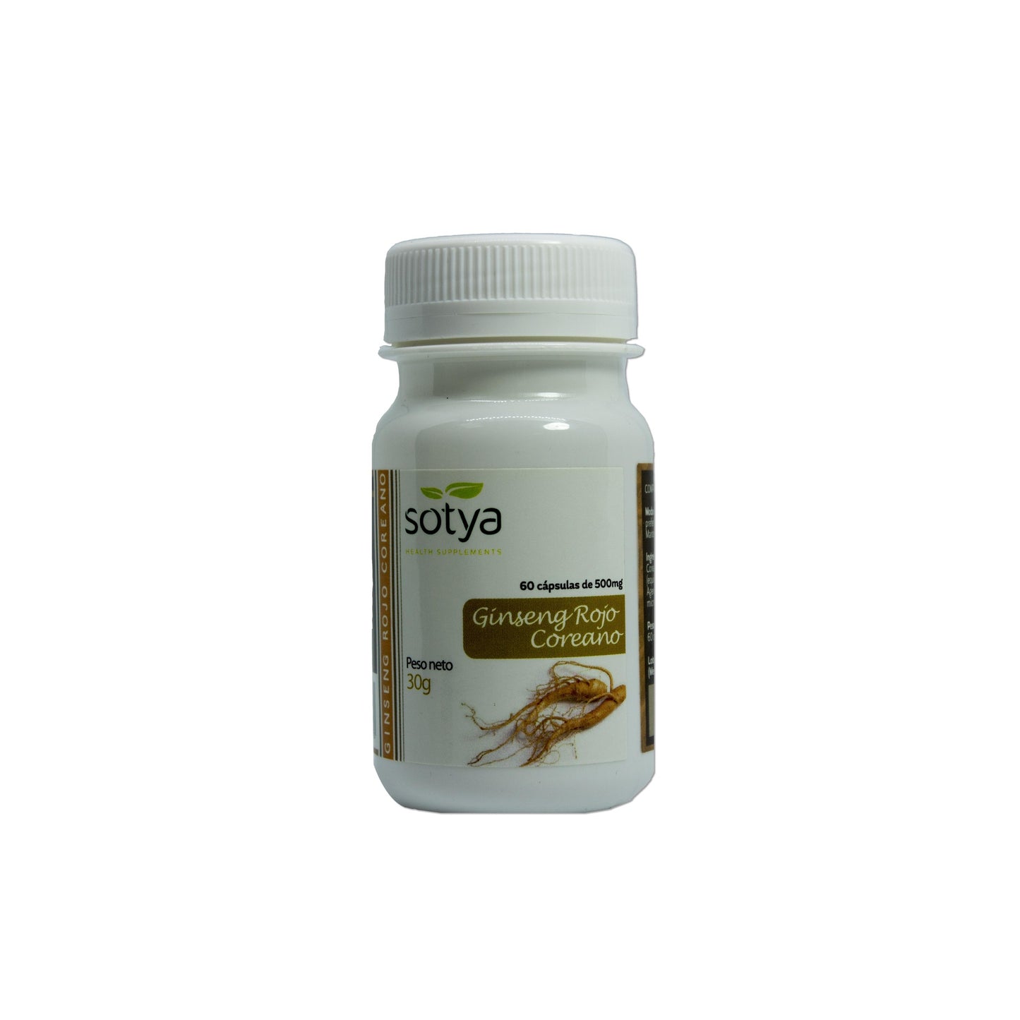 Ginseng Rojo Coreano Sotya 60 Caps