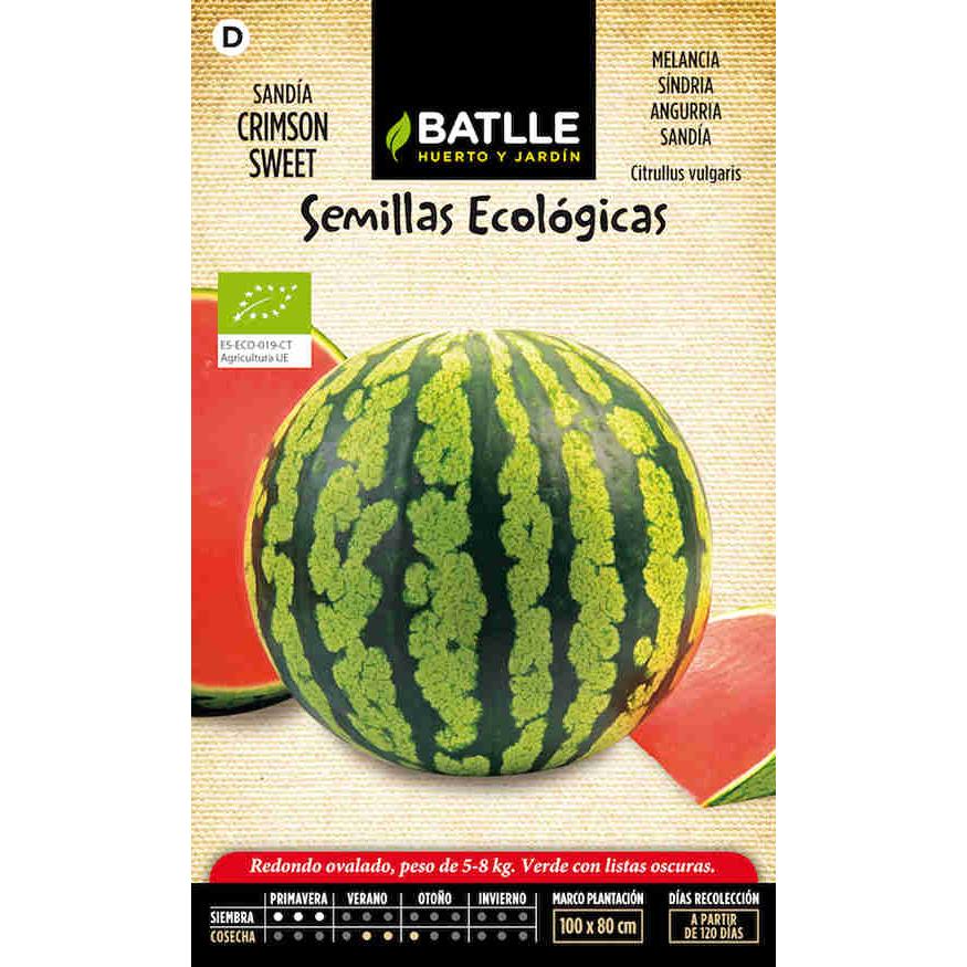 Semillas ecológicas de Sandía crimson sweet Batlle