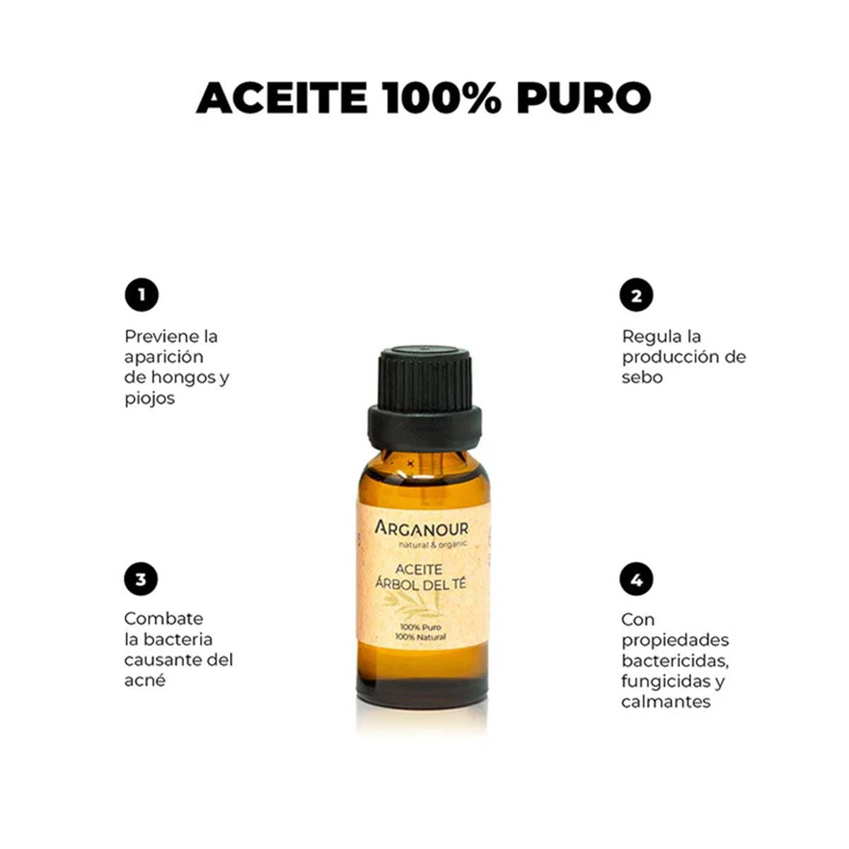 Óleo Essencial de Melaleuca 100% Puro Arganour 20 ml