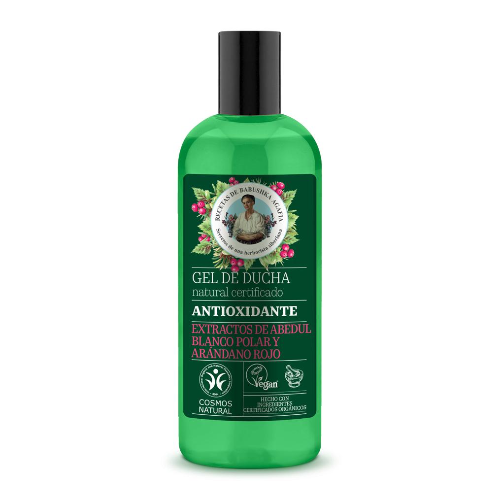 Gel de banho natural certificado Antioxidante Agafia Natura Siberica 260 ml