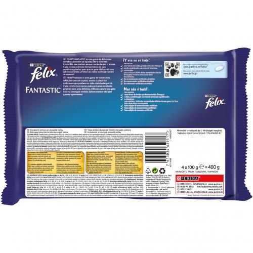 FELIX Fantastic Sea Feast em Gelatina 4 x 85 g