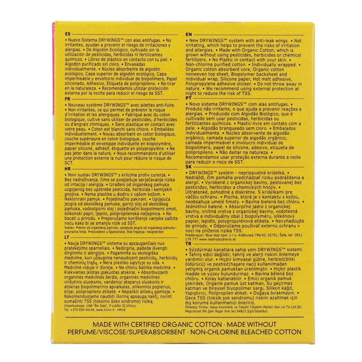 Fraldas Masmi 100% Algodão Ultra, 10 Unidades