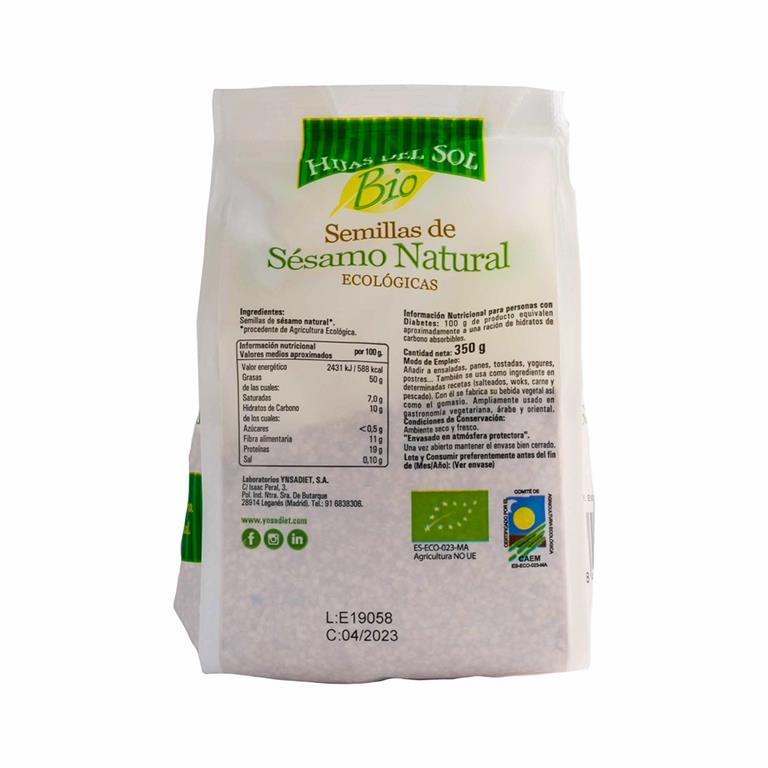 Sementes de Sésamo Natural 350 Gr Ynsadiet