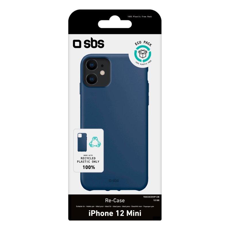 Capa de plástico reciclado para iPhone 12 Mini azul SBS