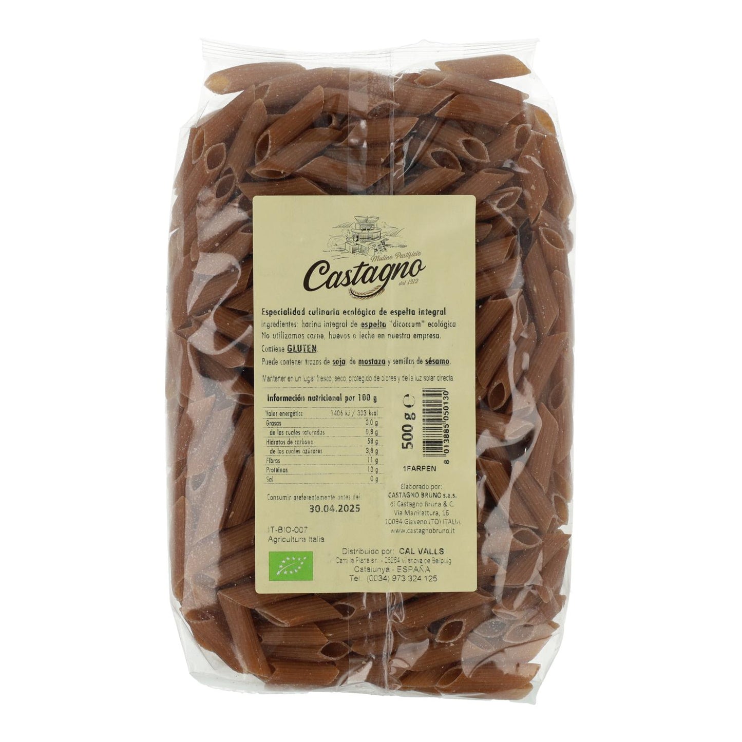 DICOCCUM ECO Castagno Massa de Espelta Integral 500 g