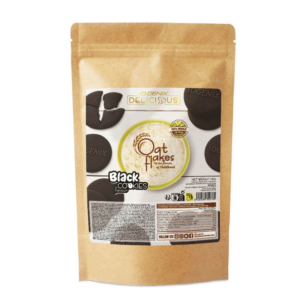 Copos De Avena Delicious - 1kg - Black Cookies - Avena - Io.genix_0