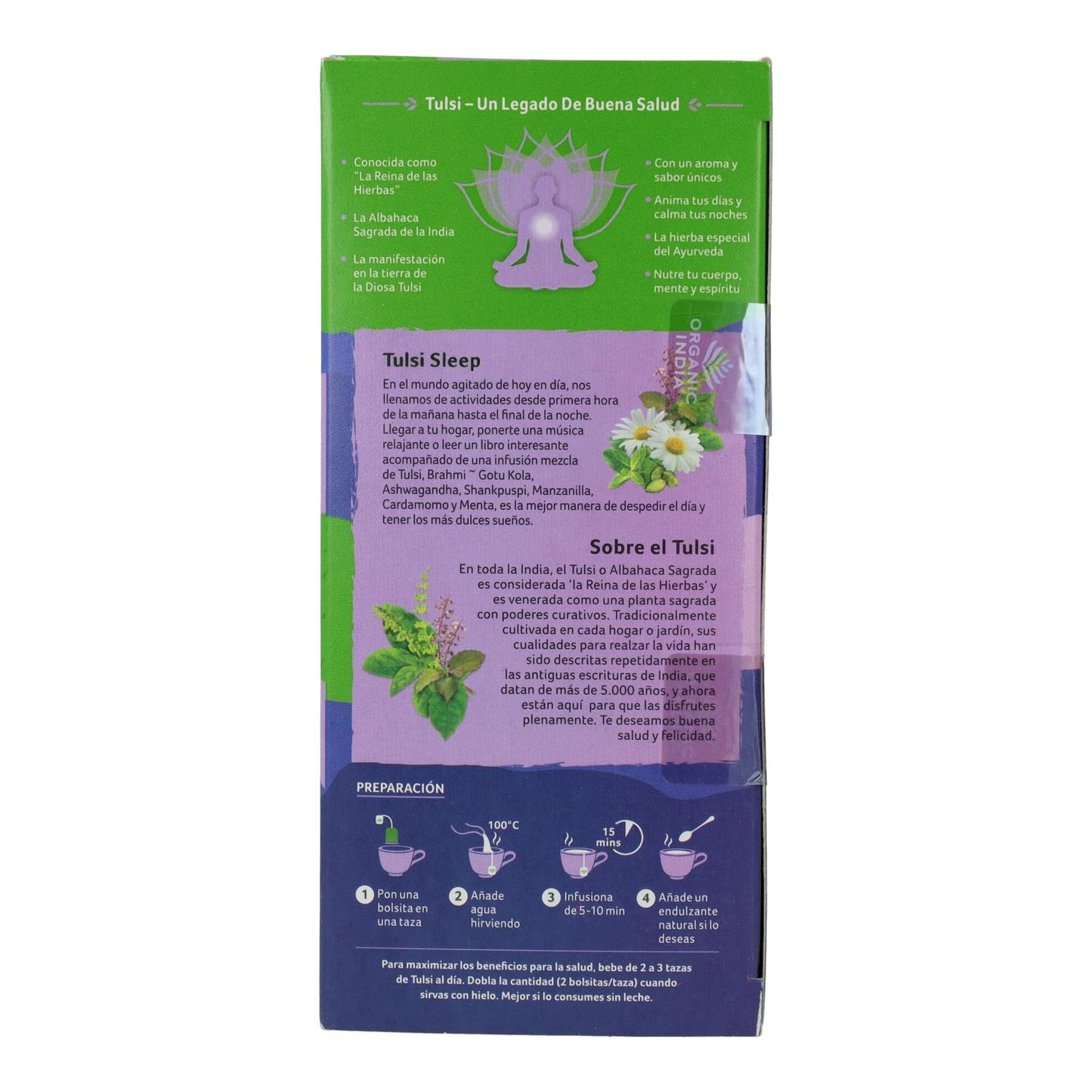 Tulsi Sleep Organic India 25 saquetas