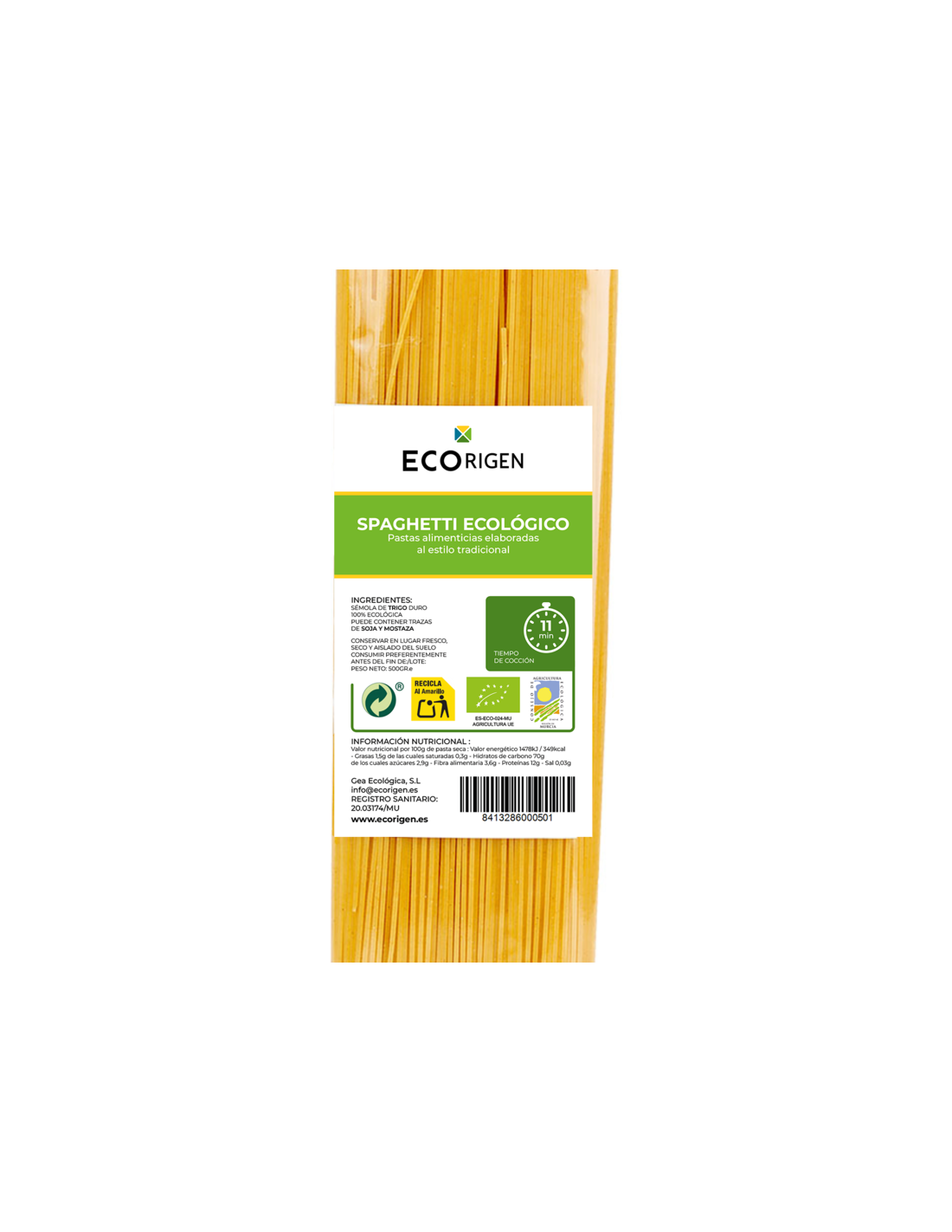 Spaghetti Bio 500g - Ecorigen_0