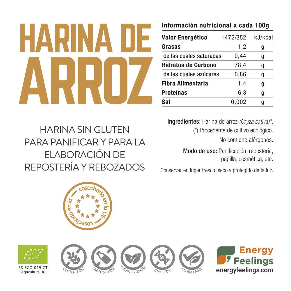 Farinha de ARROZ ECO: (1 Kg) Embalagem XXL