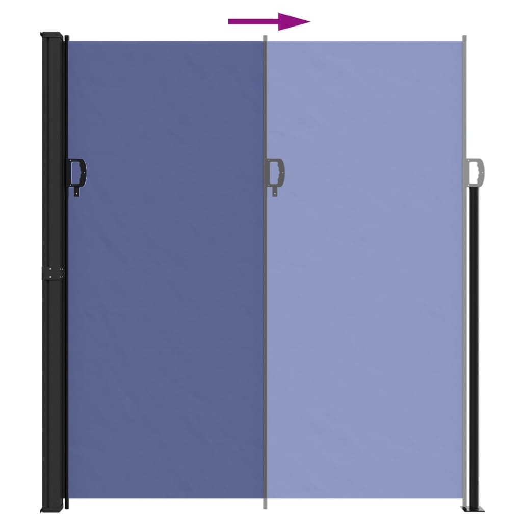 Vidaxl Toldo Lateral Retráctil Azul 220x600 Cm_4