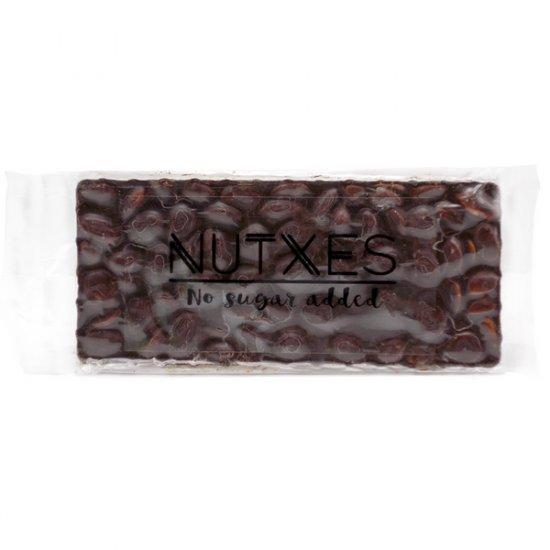 Nougat de chocolate negro com amêndoas Nutxes sem açúcar 200 g