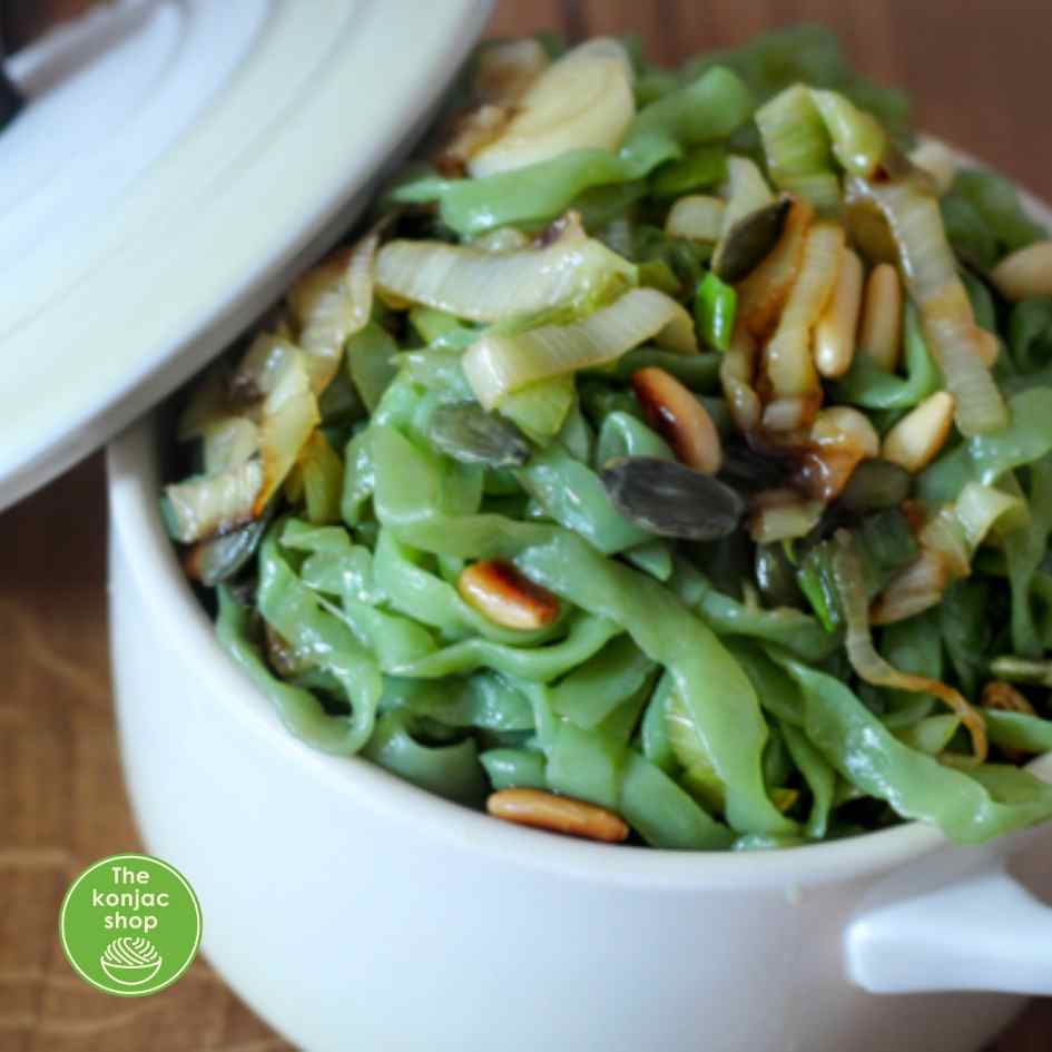 Noodles konjac com espinafres The Konjac Shop 270g