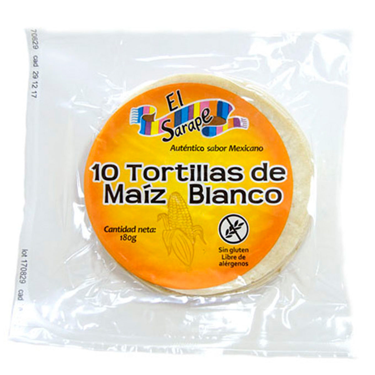 Tortilhas de Milho 12cm (10 unidades) (Formato de Loja) El Sarape 170g