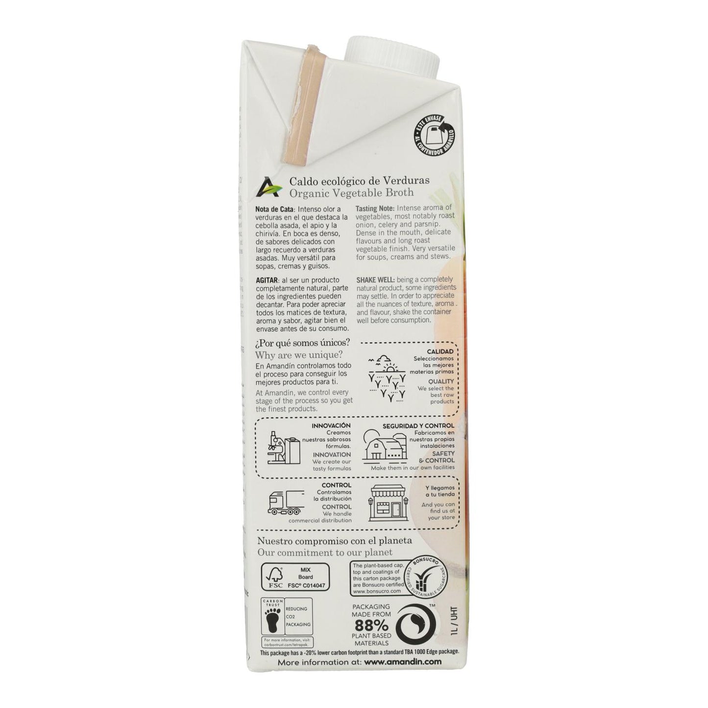 Caldo de Legumes Amandin 1L