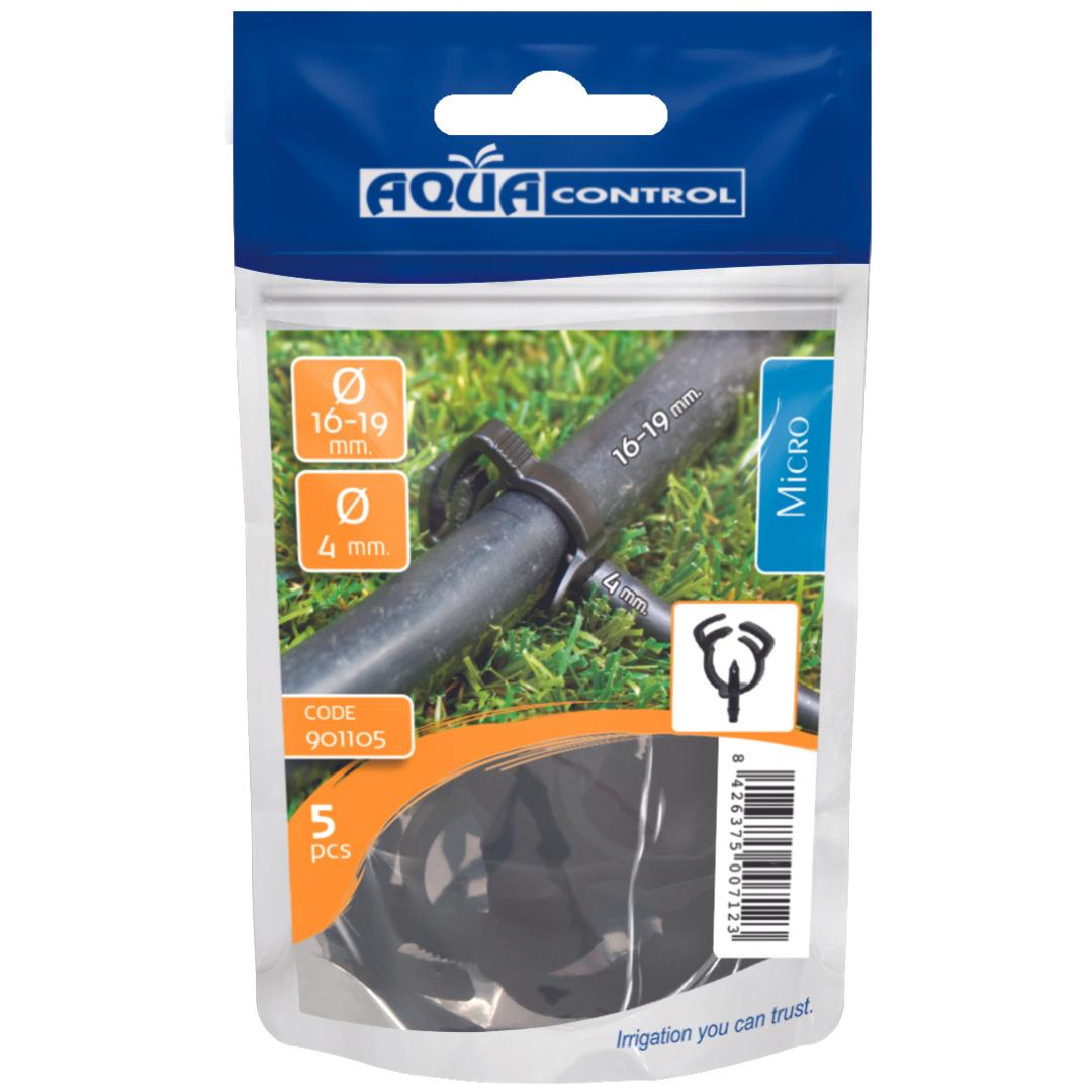 Colar automático para tubo de 16 mm, 5 unid.