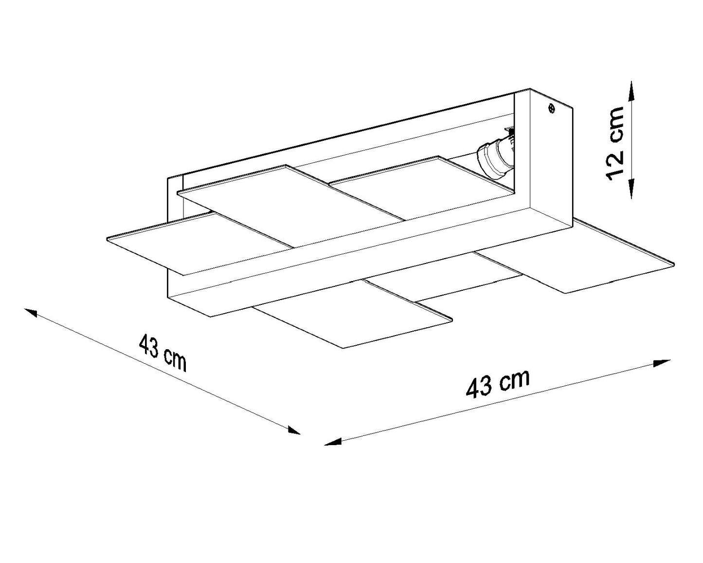 Aplique De Techo De Madera Feniks 2, E27_5