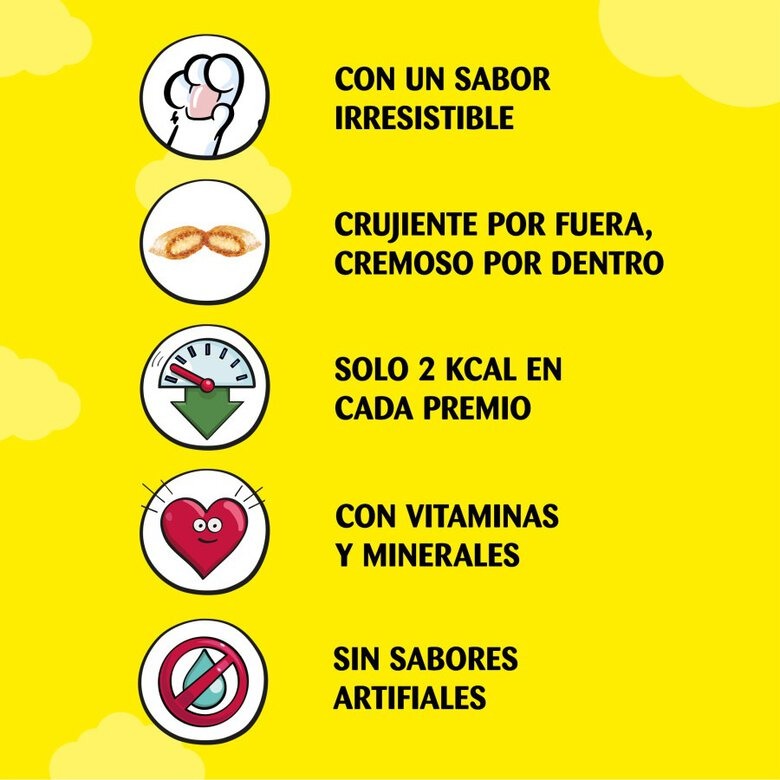 Petiscos de queijo para gatos Catisfactions 60g