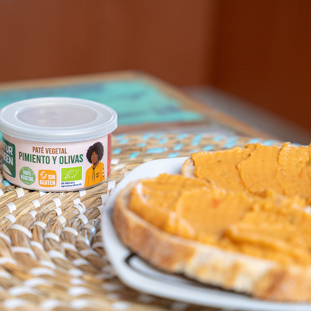 Patê de Pimentos e Azeitonas Biológico Naturgreen 125 g