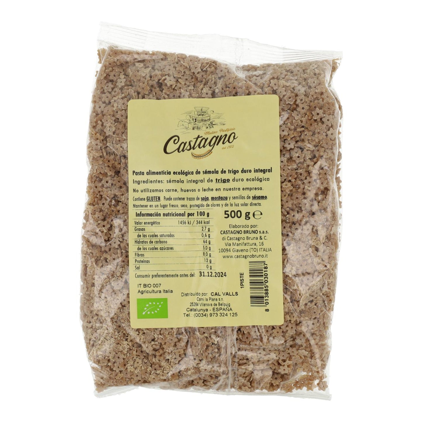 Estrelas de Trigo Integral ECO Castagno 500 g