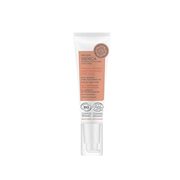 Gel anti-inchaço para o contorno dos olhos com certificação biológica Natura Siberica 30 ml
