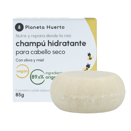 Champô Sólido Hidratante Planeta Huerto Oliva e Mel 85 gr