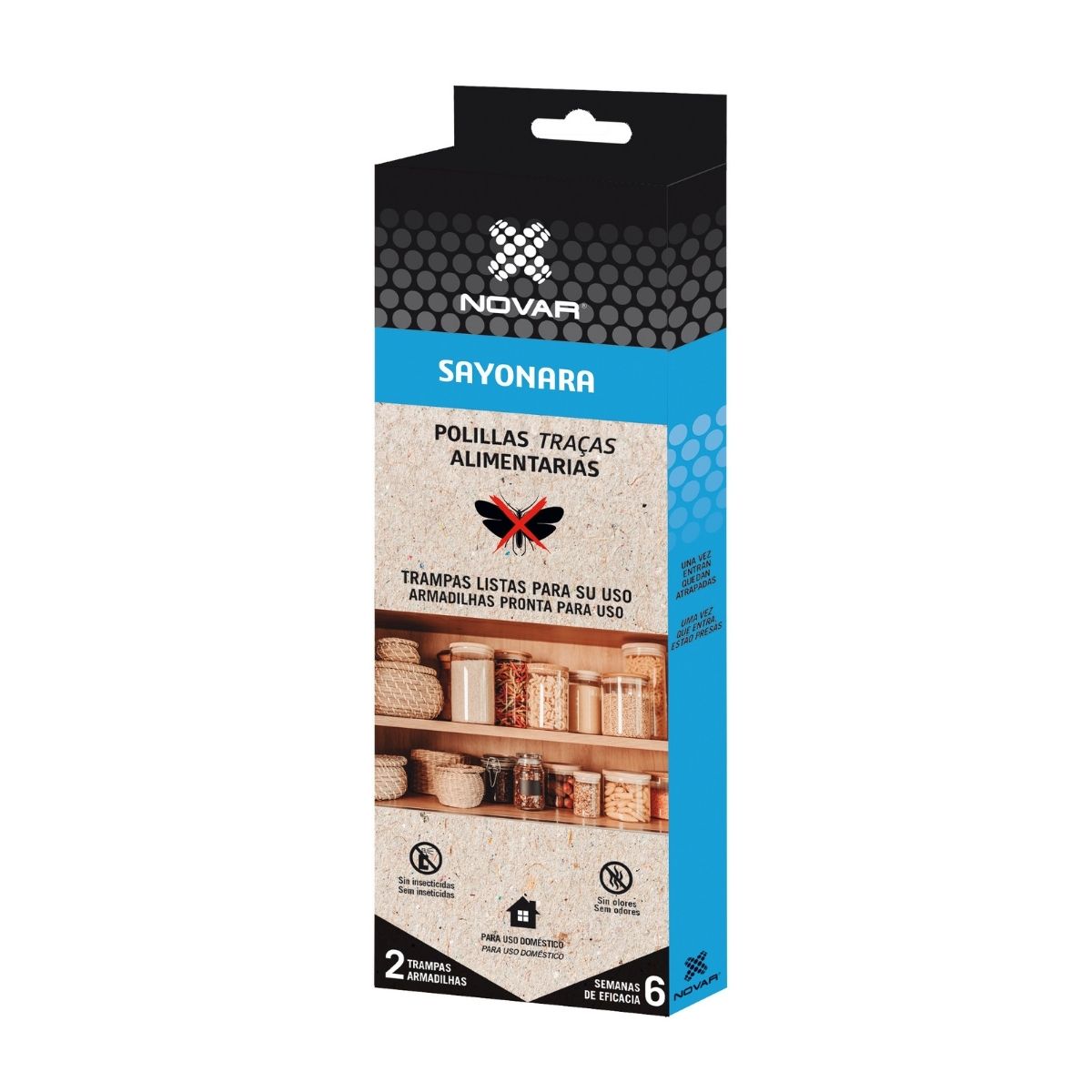 Armadilha para traças alimentares Novar Sayonara 2 unidades