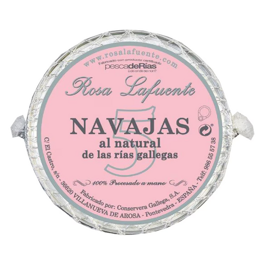 Bolachas de Navalhas Naturais da Ria 6 unidades Rosa Lafuente 111 g