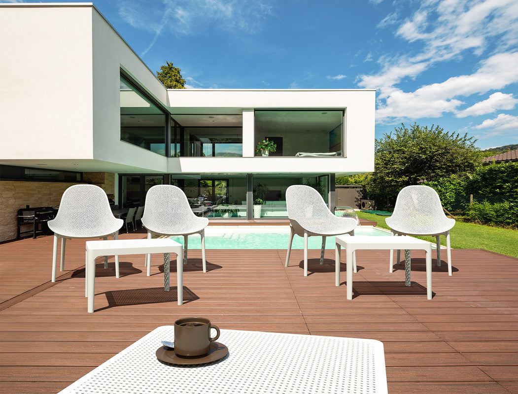 Siesta Exclusive Silla De Exterior Sky Lounge Blanco_5