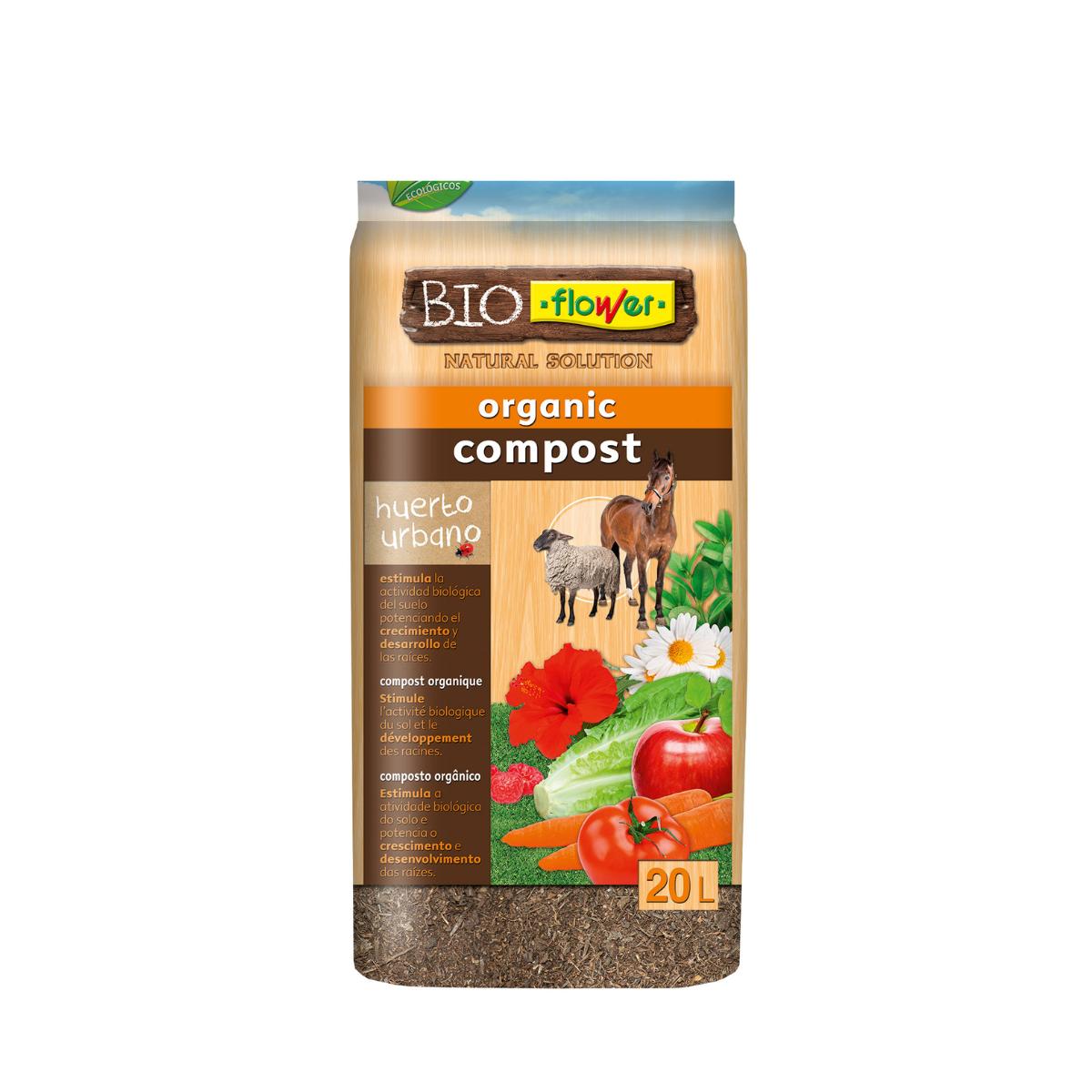 Substrato de composto orgânico BioFlower 20 l