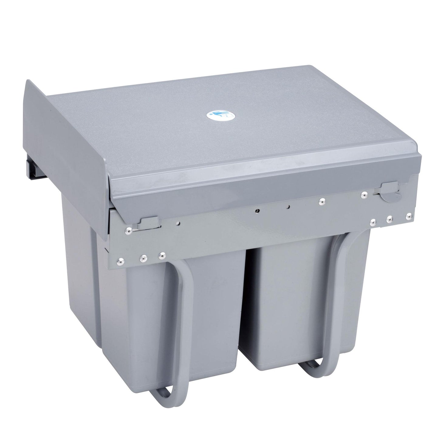Cubo De Reciclaje 2x8l Bajo Fregadero, Extracción Manual Y Tapa_4