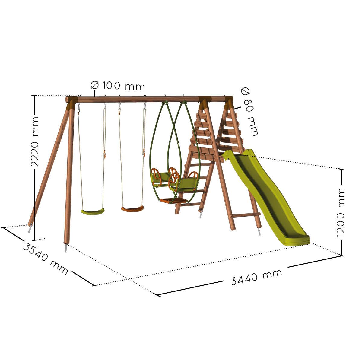 Parque infantil Narcisse Soulet com escorrega