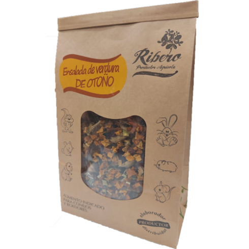 Salada de Legumes de Outono Ribero para Coelhos e Roedores 250 g