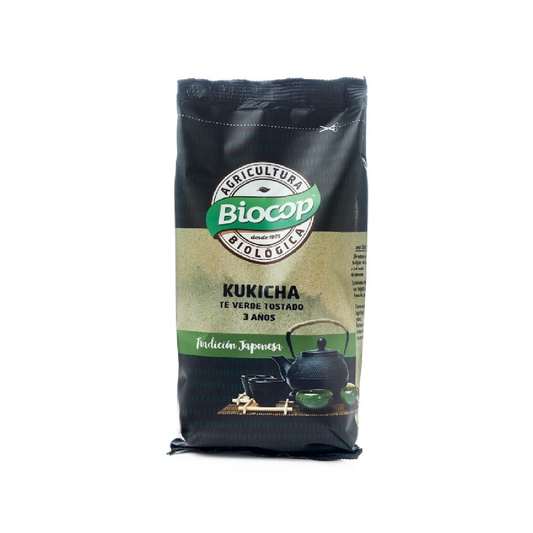 Chá Verde Torrado Kukicha 3 anos Biocop, 75 g