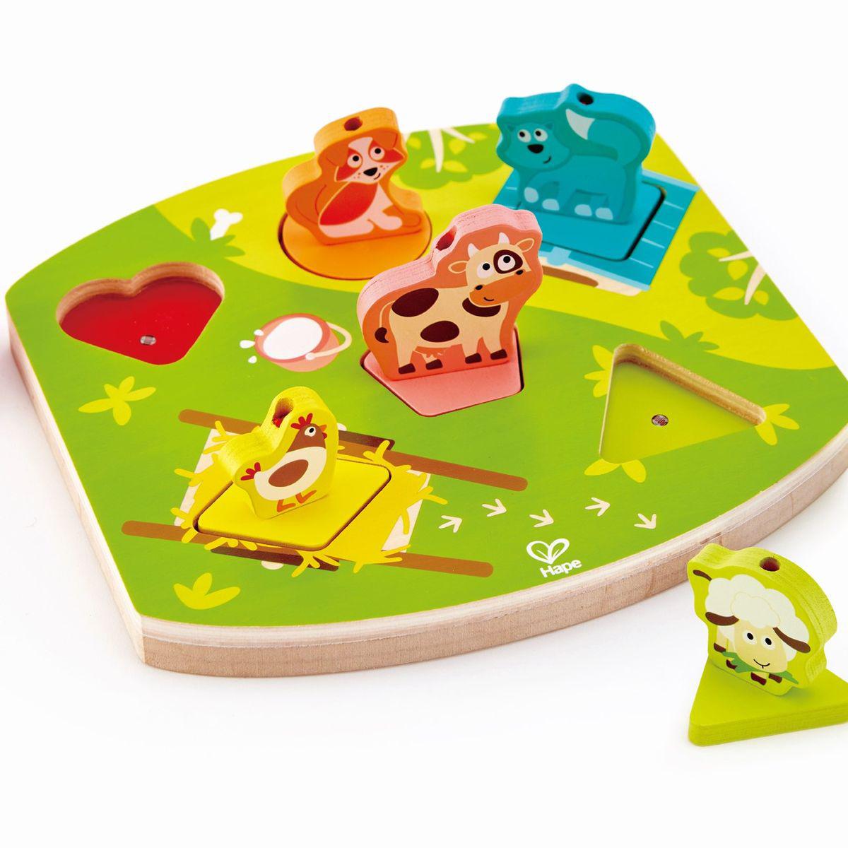 Puzzle Integrado Farmyard Hape_5