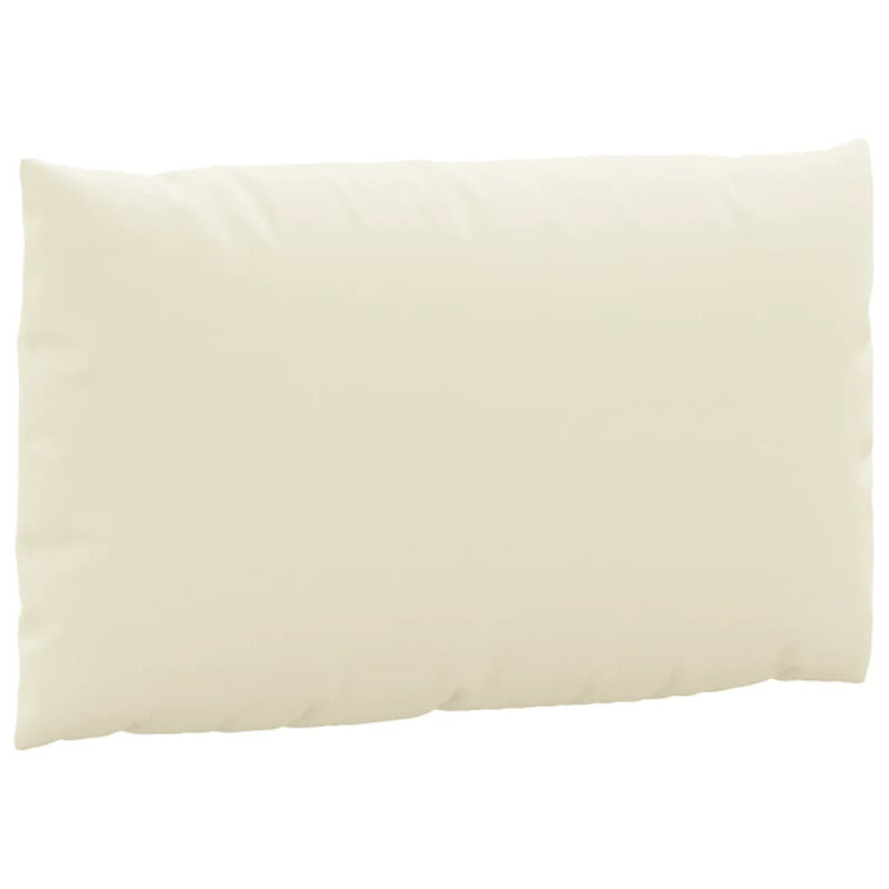 Vidaxl Cojines Para Palés 2 Unidades Tela Oxford Blanco Crema_5