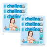 Embalagem de 6 fraldas T4 para gatinhar (9-15 kg) 34 unidades, Chelino