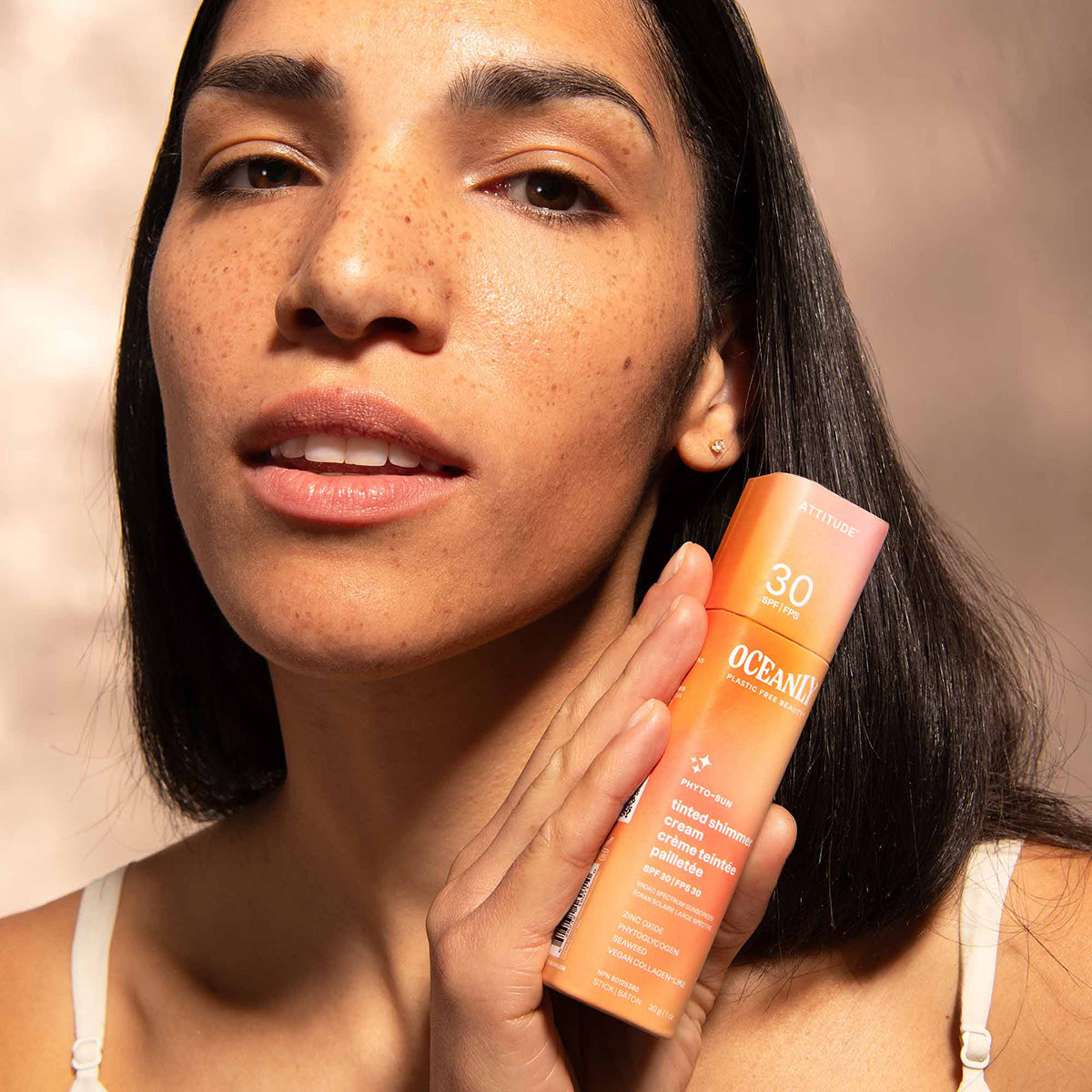 Oceanly - Creme de Rosto Phyto-Sun - Com Cor e Brilho - FPS 30, Atitude, 30 g