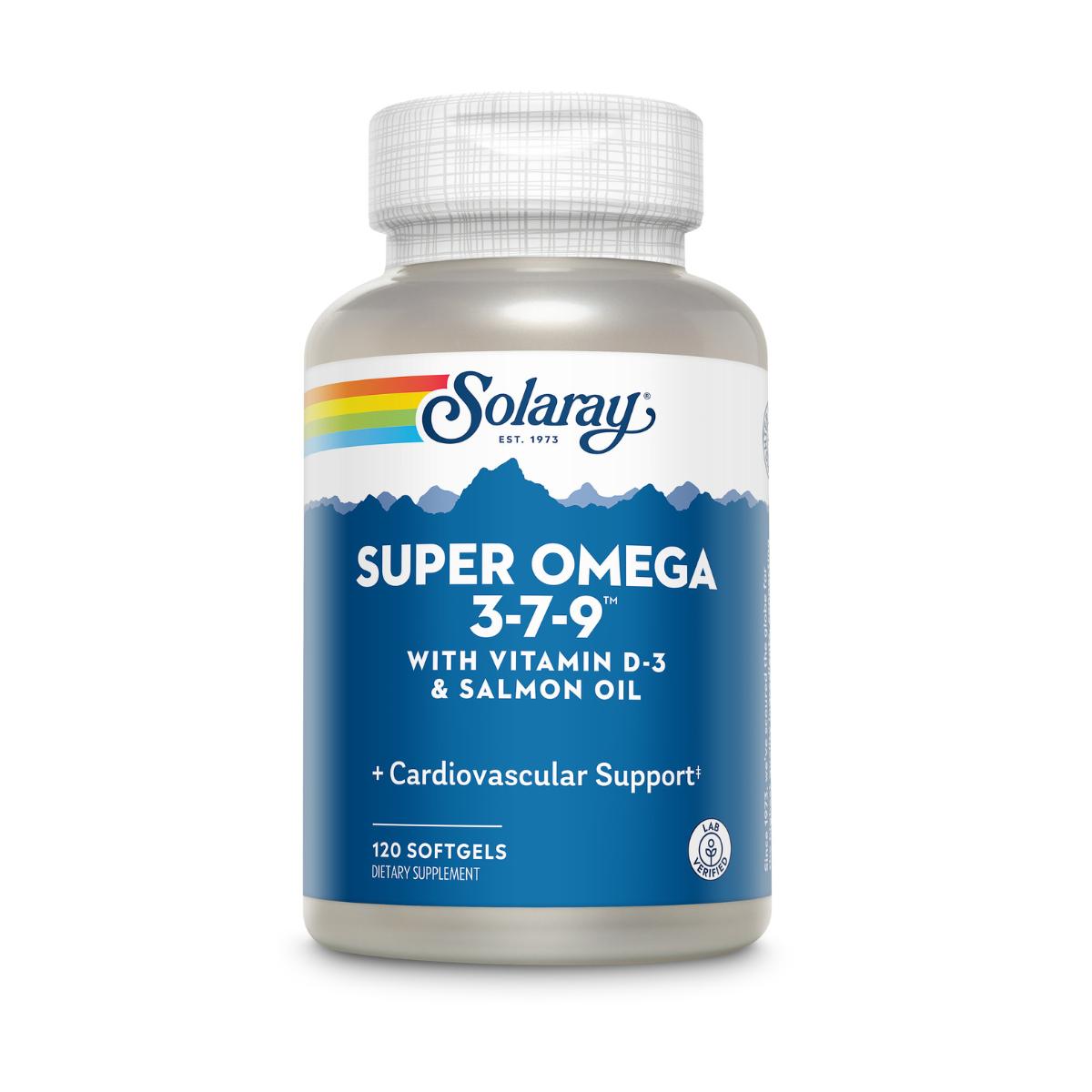 Super Omega 3-7-9 Solaray 120 pérolas
