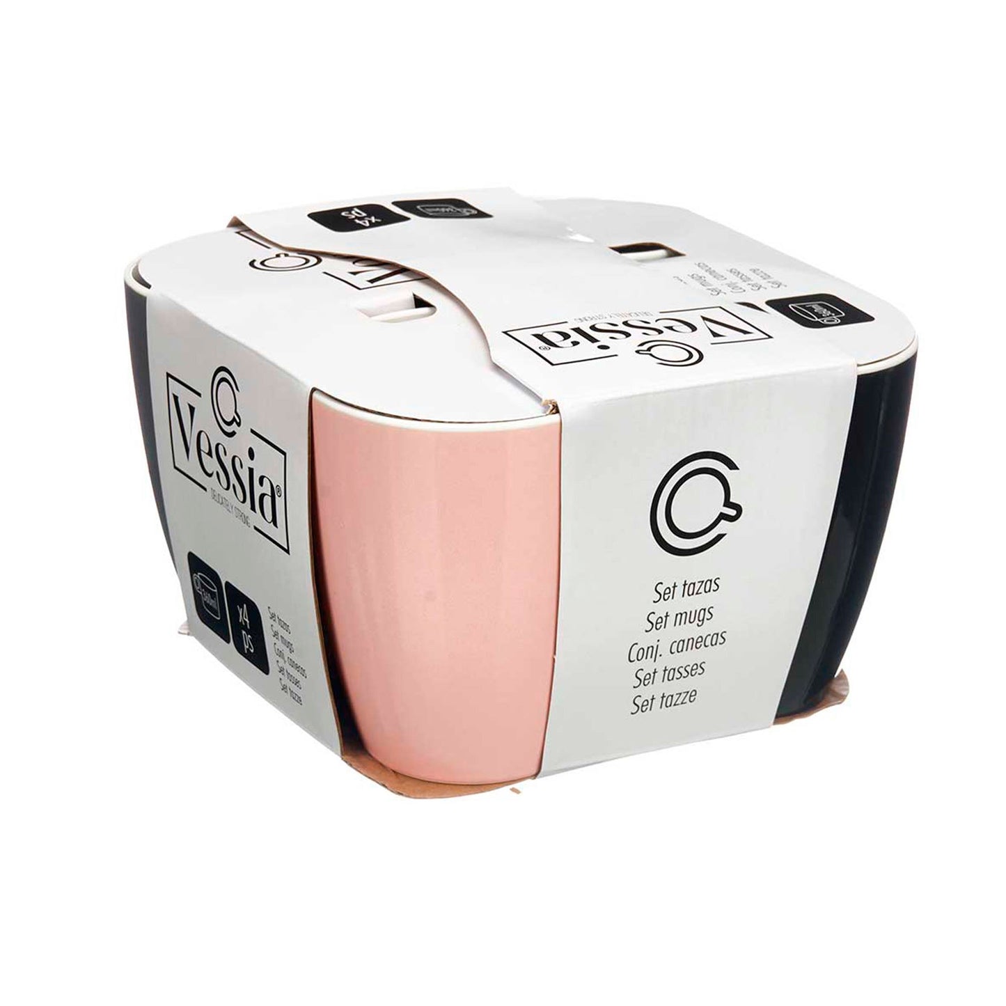 Set 4 Tazas 360ml Surt 4 Col Colección Vessia_3