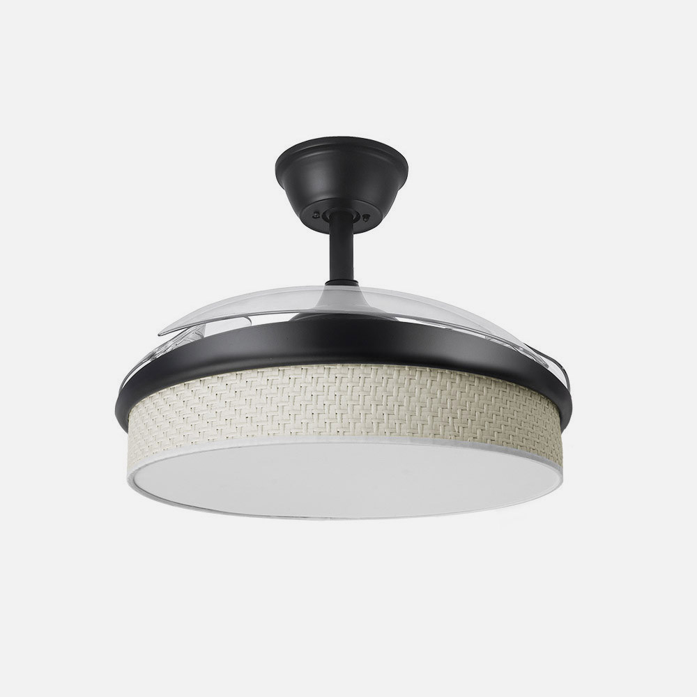 Ventilador Dc Moda 72w Negro/caã±izo Blanco 91d 3aspas 7200lm 3000-4000-6000k Remoto+ Memoria+ Temporizador_2