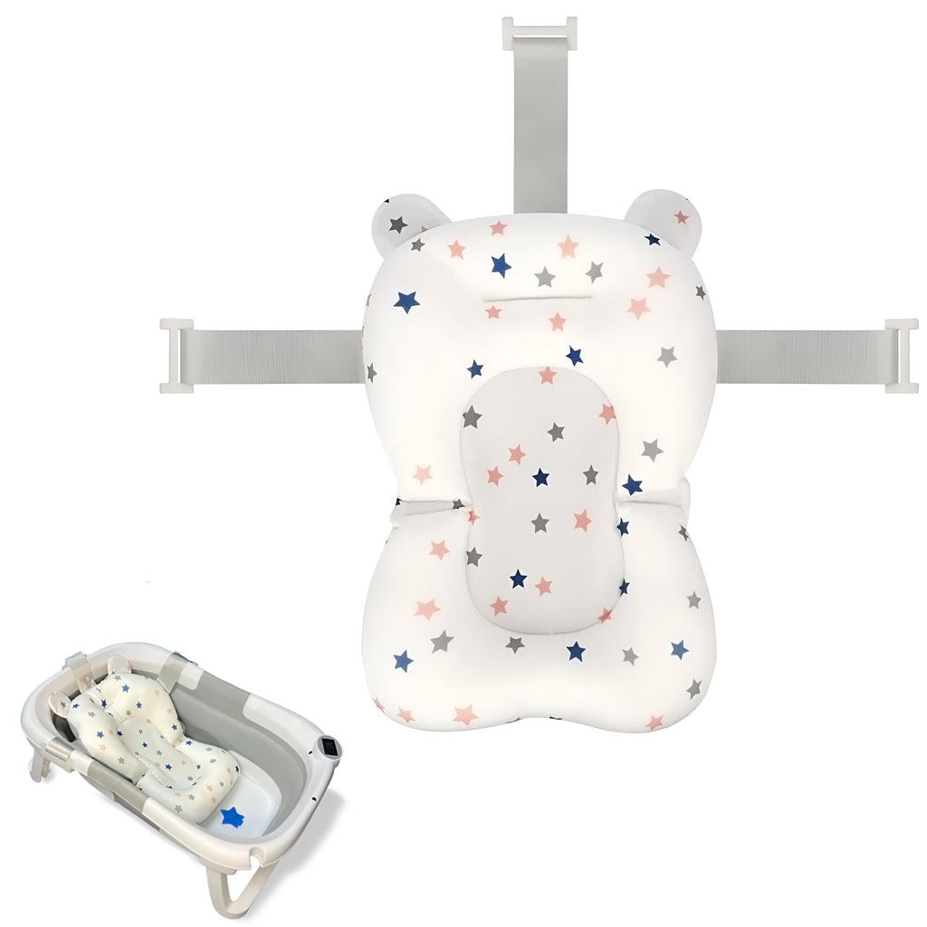 Bathby Cojín De Baño Antideslizante Con Estampado De Estrellas Para Bebés, Cómodo Y Seguro