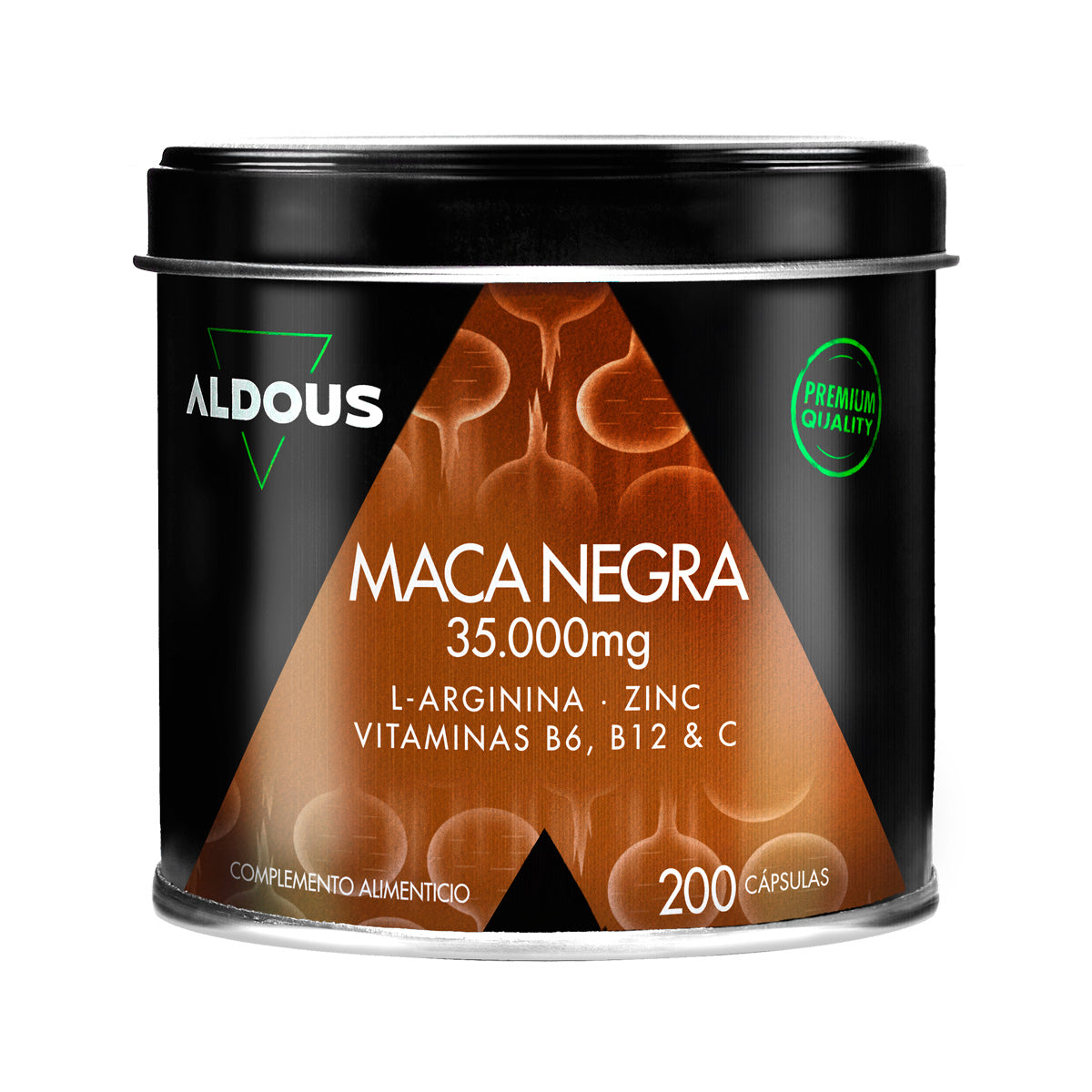 Complexo de Maca Preta Peruana 35000 mg, Aldous, 200 cápsulas