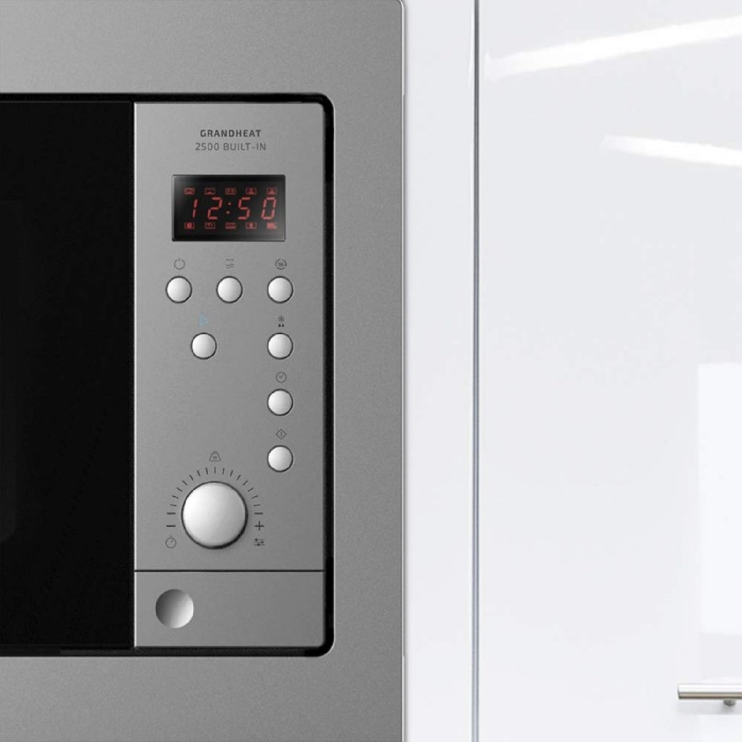 Microondas Encastrable Digital Grandheat 2500 Built-in Steelblack. 900w, Integrable, 25 Litros, Grill, Quick Start, 8 Funciones Preconfiguradas, Tem_4