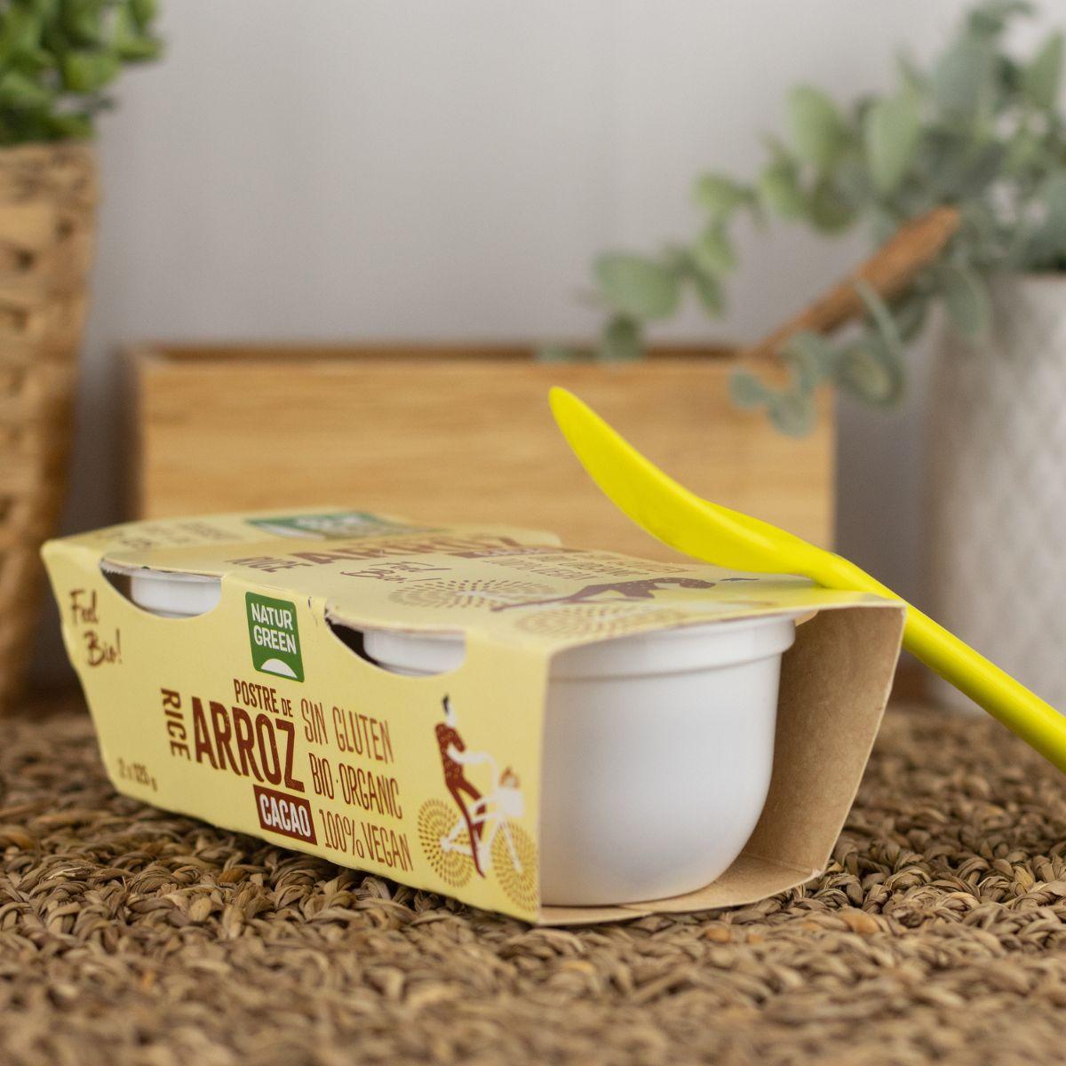 Sobremesa NaturGreen Arroz Cacau, 2 X 125 g