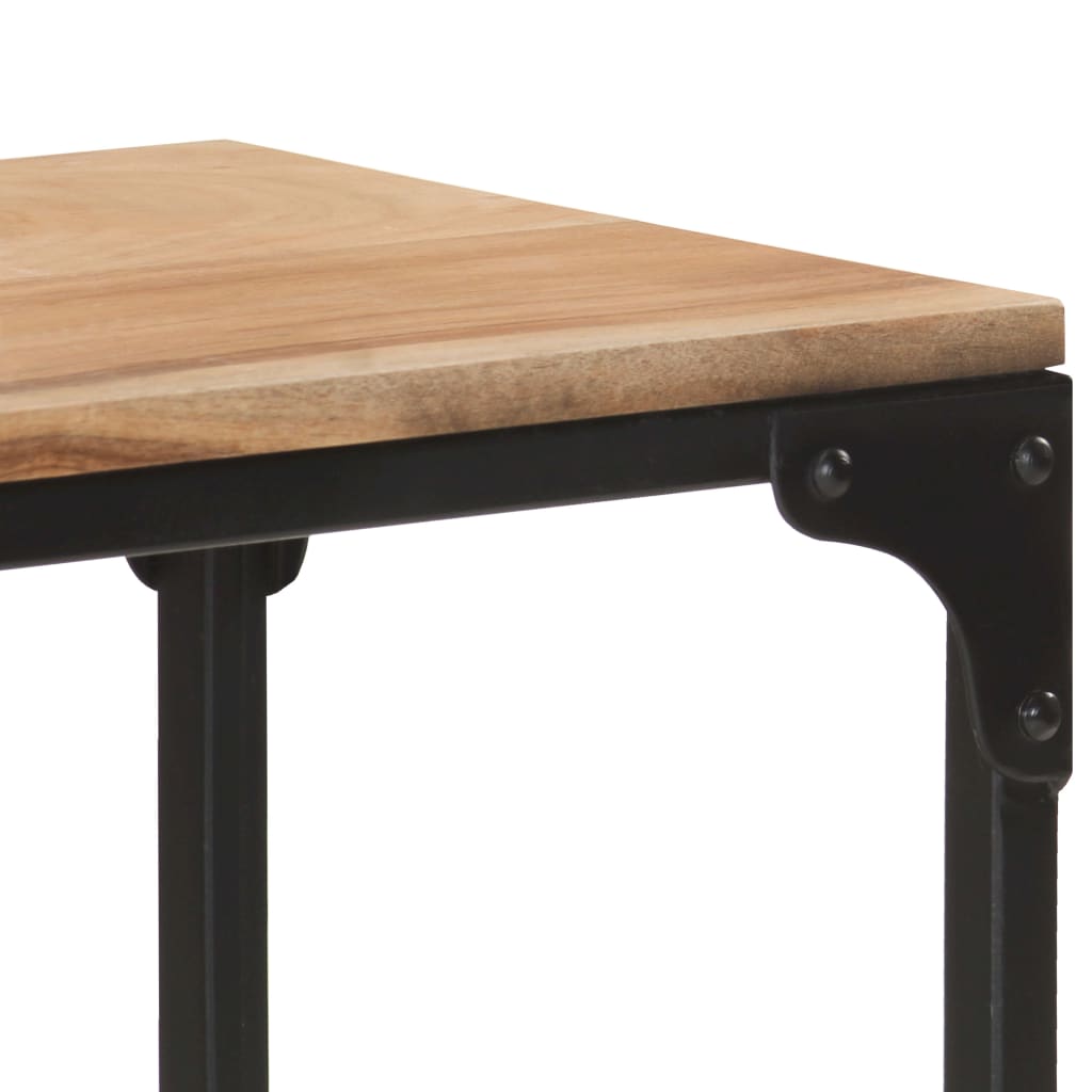 Mesa Consola De Madera Maciza De Acacia 110x30x75 Cm_4