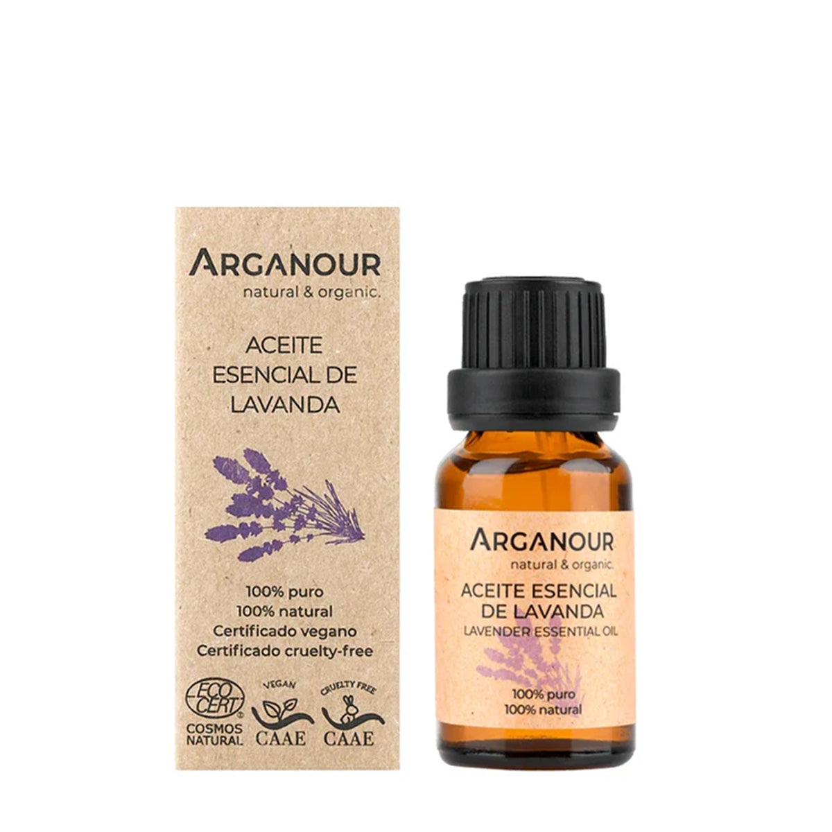 Óleo essencial de lavanda 100% puro Arganour 15 ml