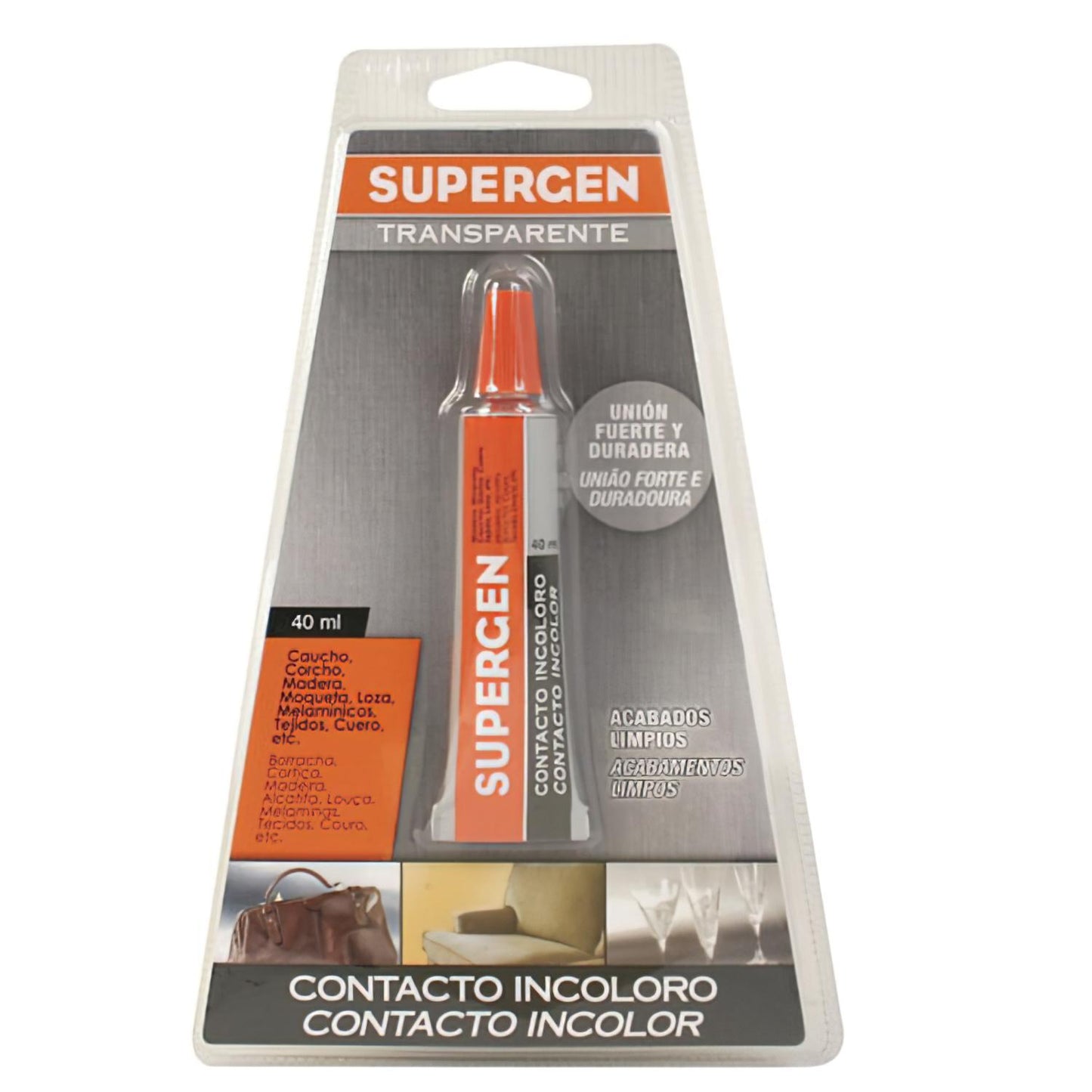Pegamento Supergen Incoloro 40 Ml._0