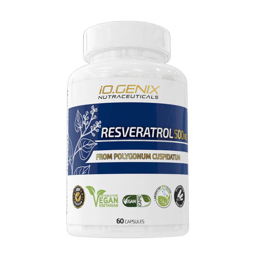 Resveratrol 500mg - 60 Cápsulas - Antioxidantes - Io.genix_0