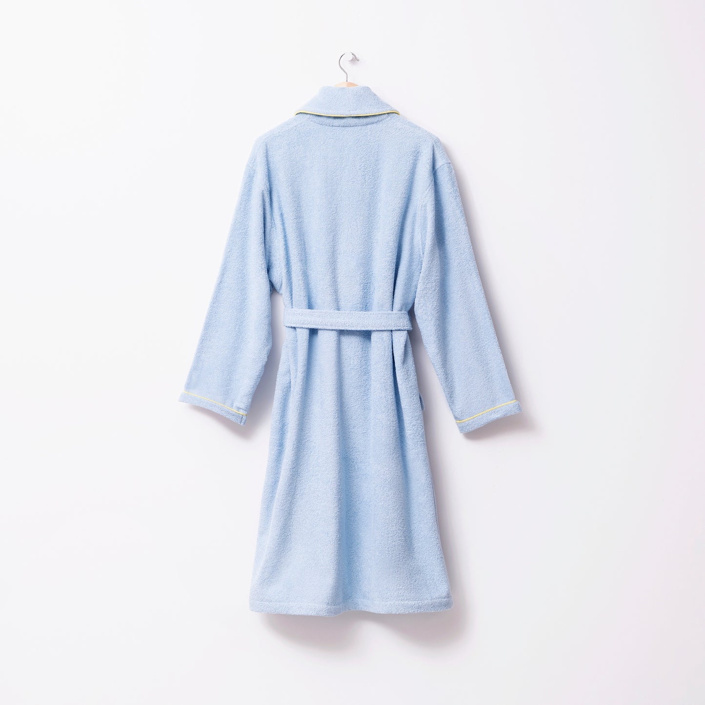 Albornoz L/xl 380gsm 100%algodon Azul Con Cereza Amarilla Benetton Fruits Be